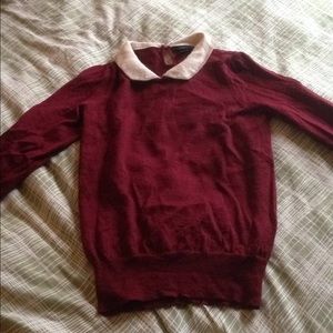 JCREW PETER PAN COLLAR WOOL SWEATER